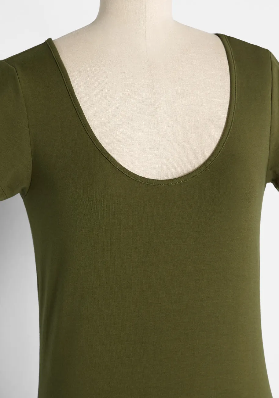 Simple Sentiments Scoop Neck Tee