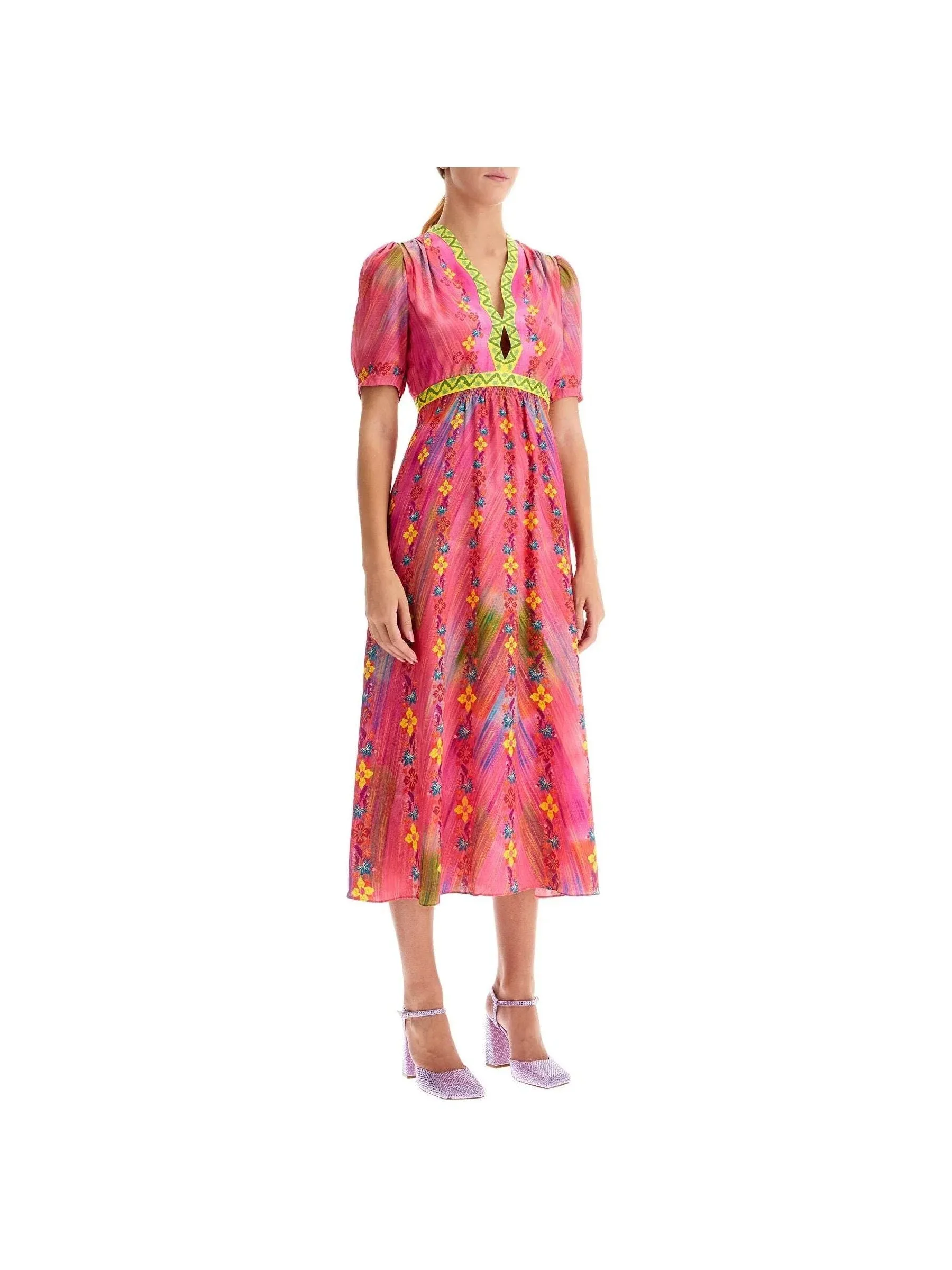 Tabitha Jacquard Silk Dress