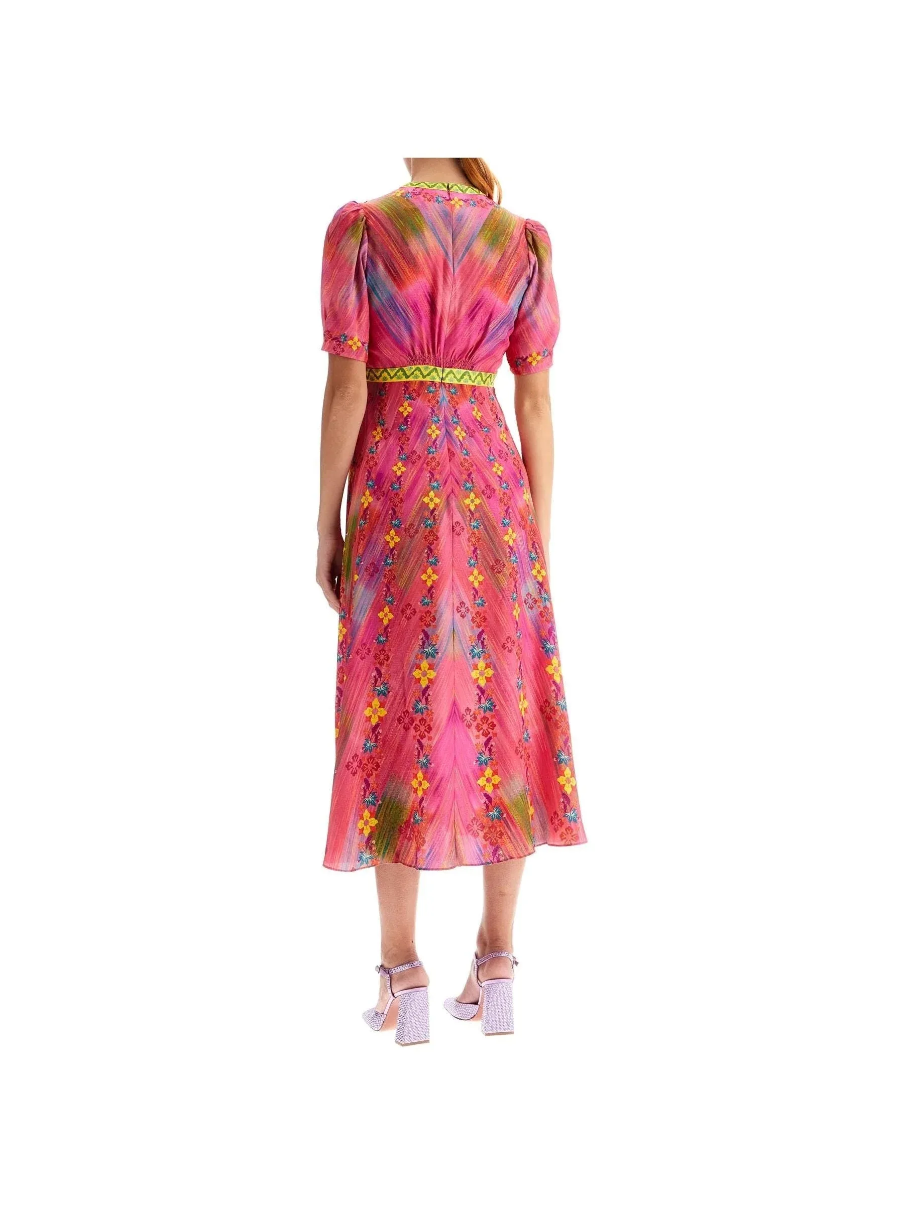 Tabitha Jacquard Silk Dress