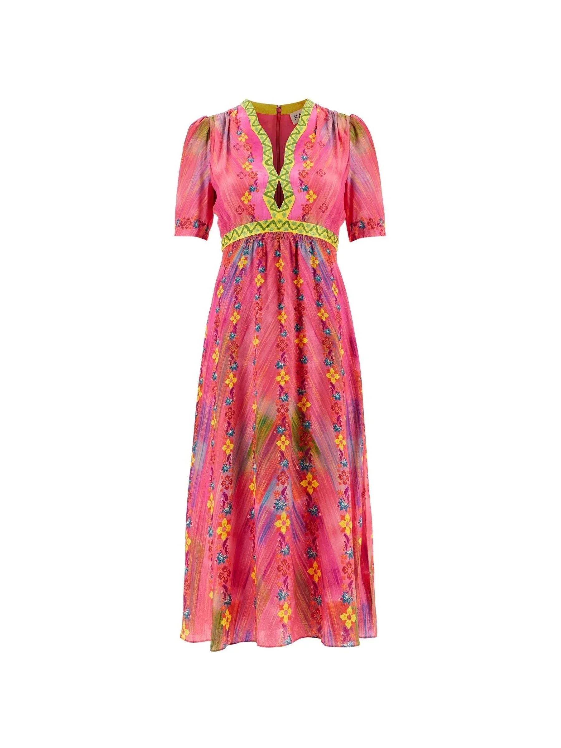 Tabitha Jacquard Silk Dress