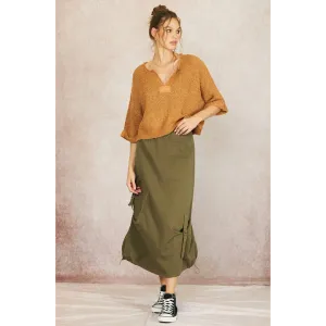 THE ASTRID CARGO MIDI SKIRT