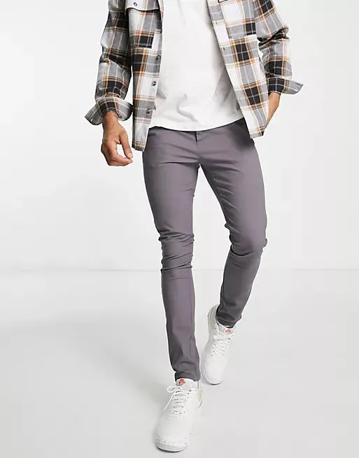 Topman Topshop Men's Skinny Fit Stretch Cotton Chinos Pants