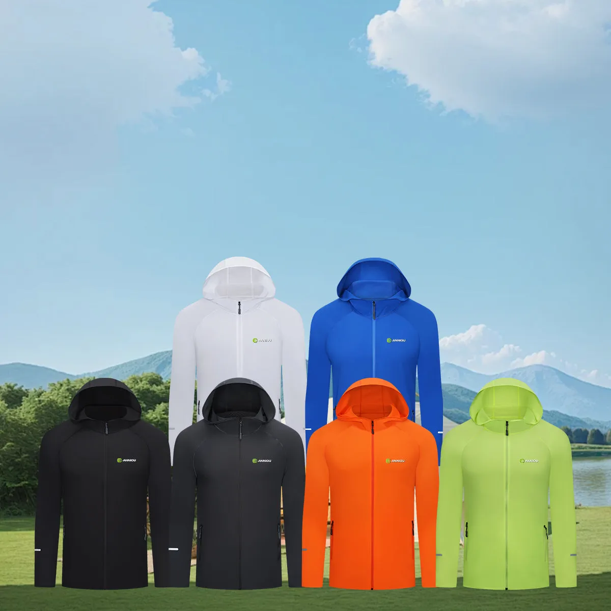Unisex Hooded Sun Protection Windbreaker
