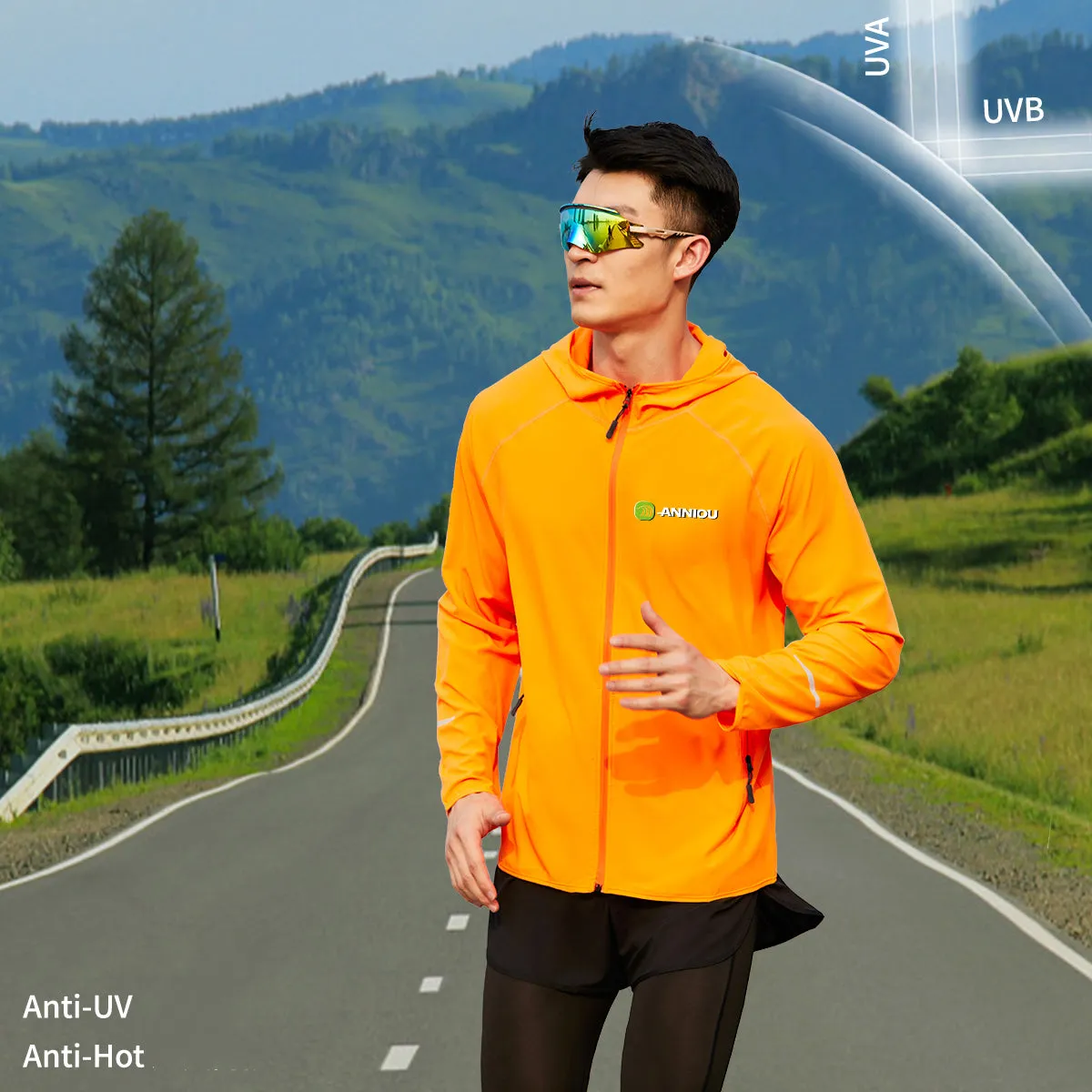 Unisex Hooded Sun Protection Windbreaker