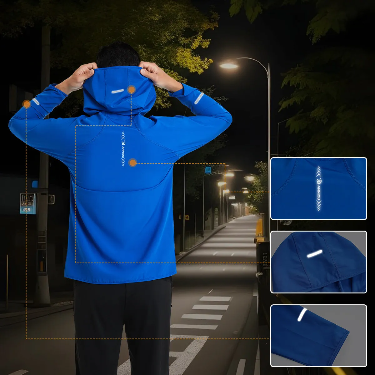 Unisex Hooded Sun Protection Windbreaker