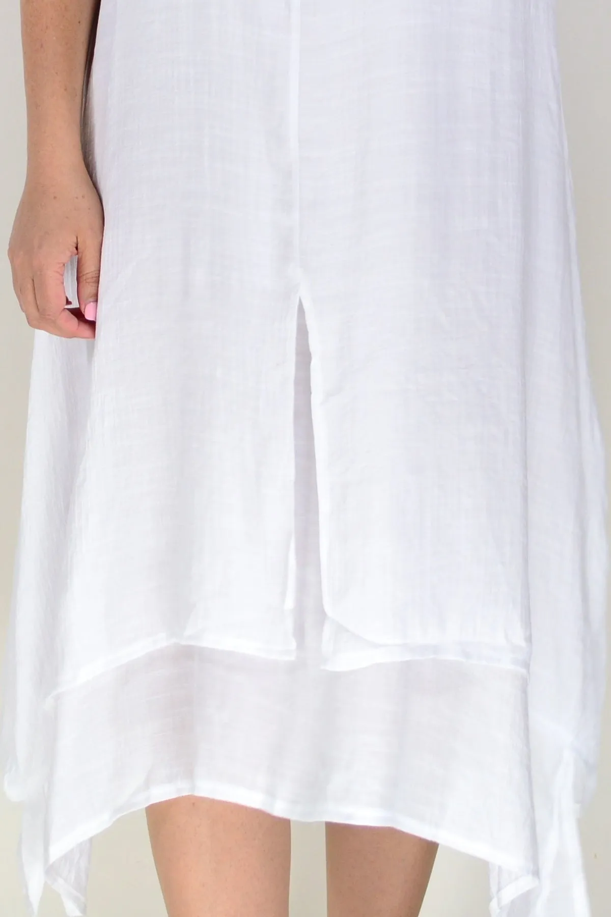 White Summer Tunic Dress