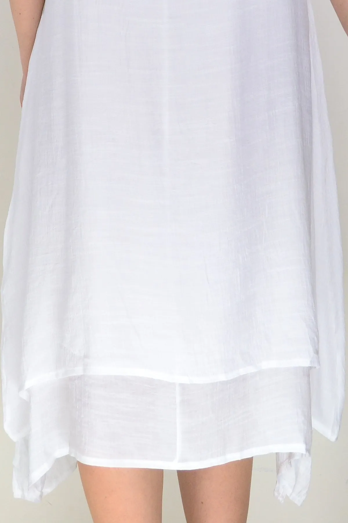 White Summer Tunic Dress
