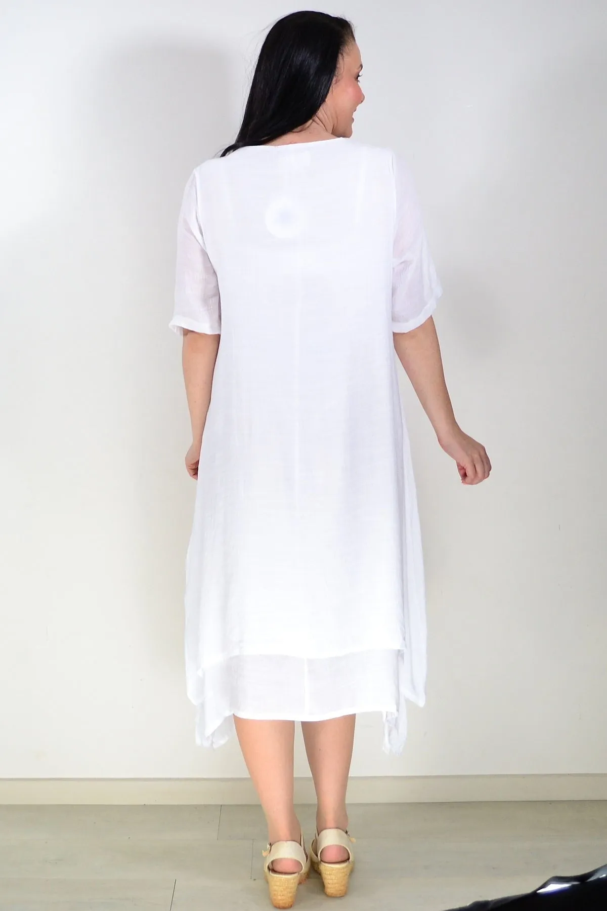White Summer Tunic Dress