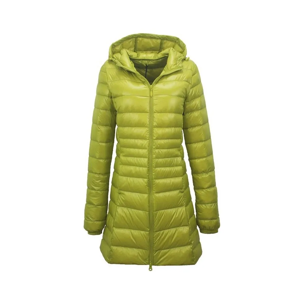 Women's Long Down Winter Ultra Light Jacket With Hood Down Coat 7XL 8XL Plus Sizes