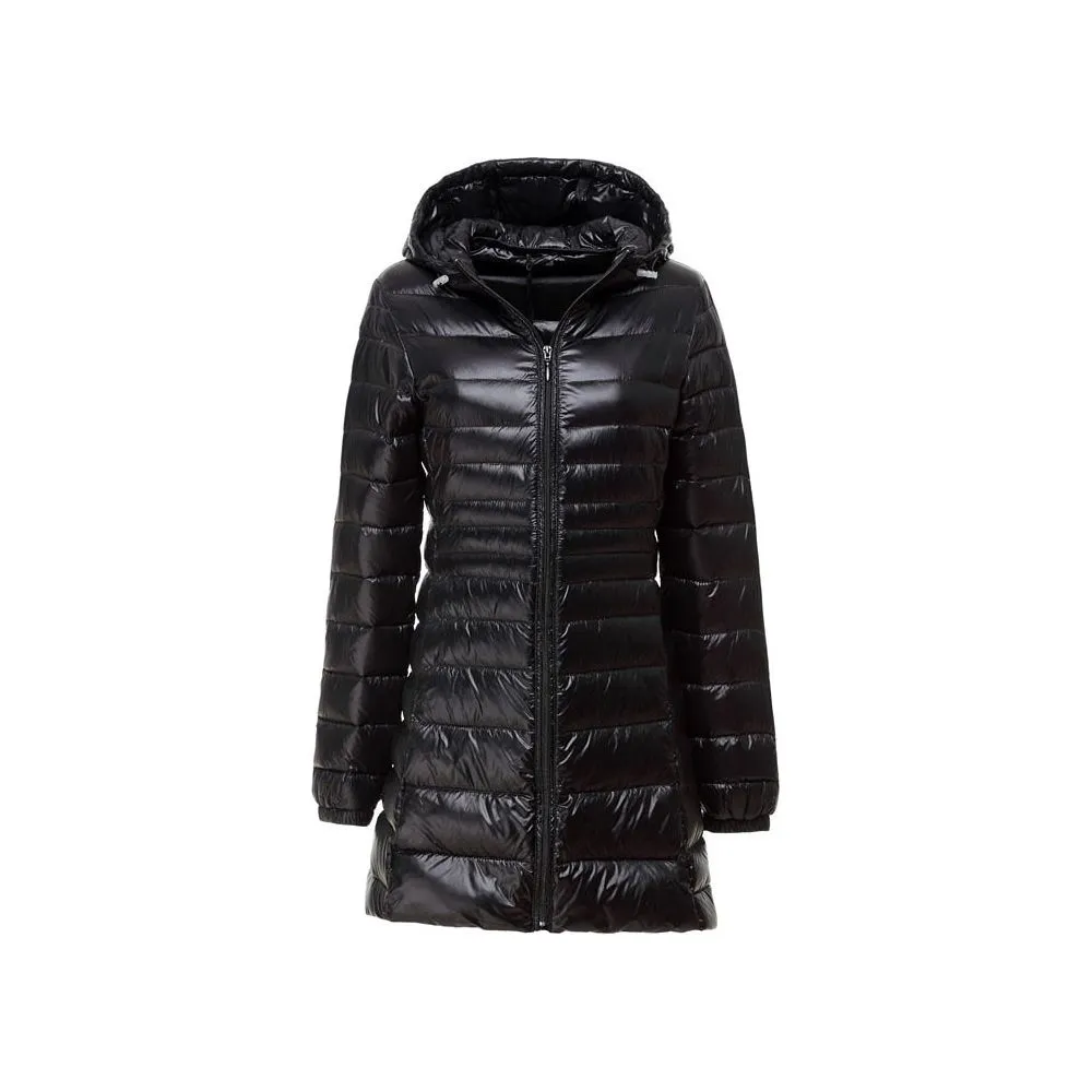 Women's Long Down Winter Ultra Light Jacket With Hood Down Coat 7XL 8XL Plus Sizes