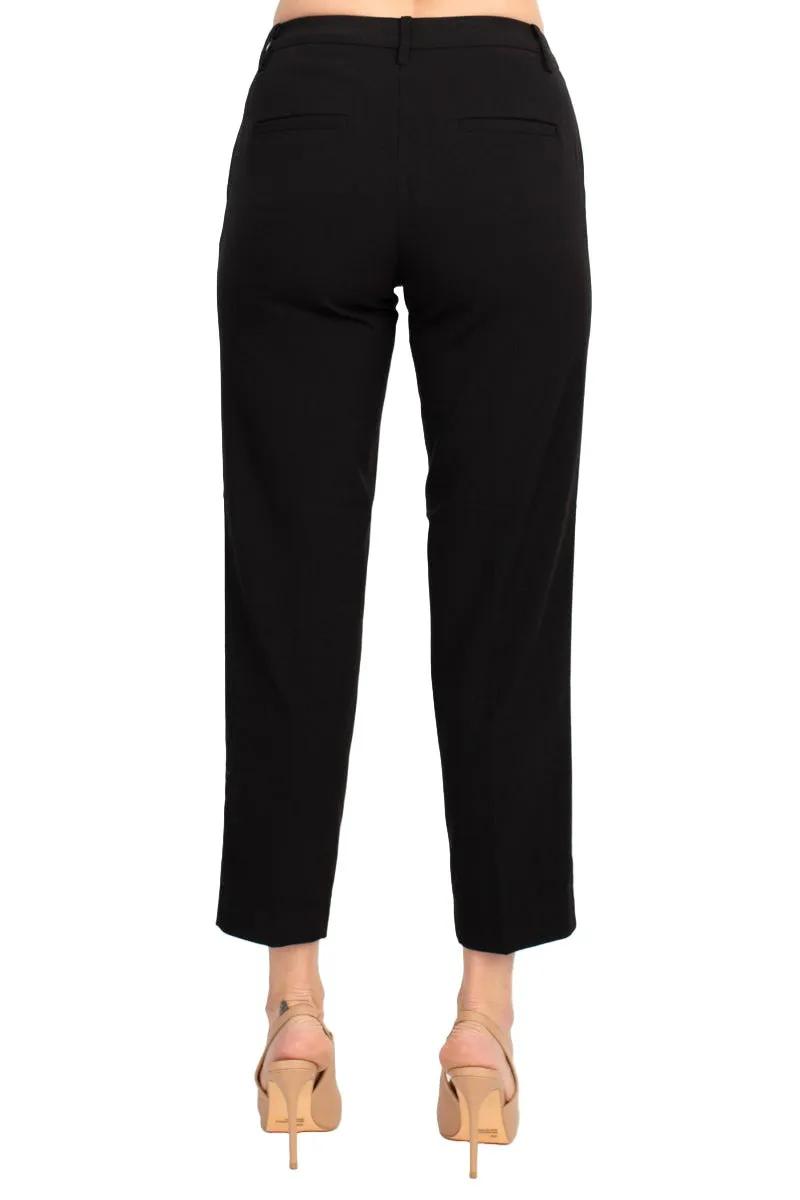Zac & Rachel Slim Fit Pull on Pocket Pant - Black & Heather Slate