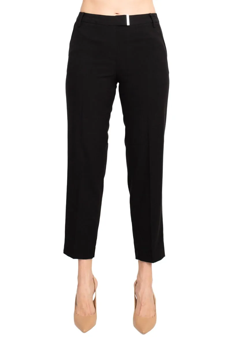 Zac & Rachel Slim Fit Pull on Pocket Pant - Black & Heather Slate